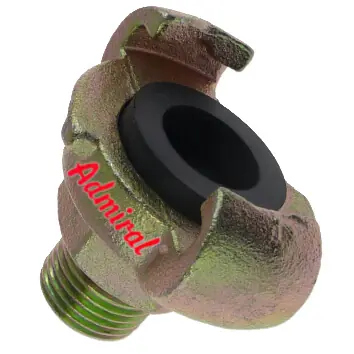 KLOTZtechnics Klauenkupplung Admi®AirQuick Außengewinde Gewinde: 1 1/4 Zoll AG Schnäppchen