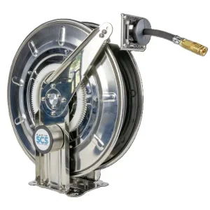 Geprüft Pneutec Schlauchaufroller automatisch, DN 12, 10 m Gummischlauch