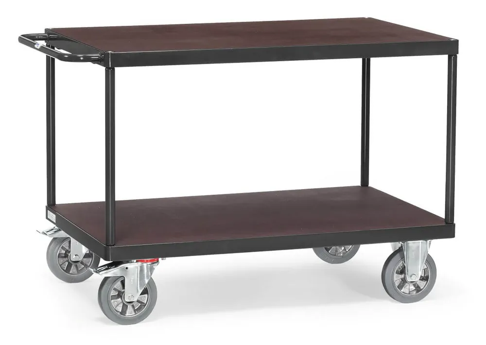 Fetra Tischwagen GREY EDITION, 2 Holzplattformen Ladefläche: 800 x 2000 mm Schnäppchen