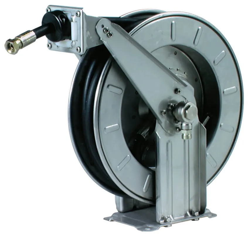 Letzte Chance Pneutec Schlauchaufroller automatisch, Edelstahl, DN 16, 8 m für Vakuum