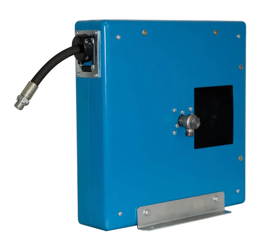 Pneutec Schlauchaufroller automatisch, geschlossen, Stahlgehäuse, DN 16, 10 m Preisreduziert