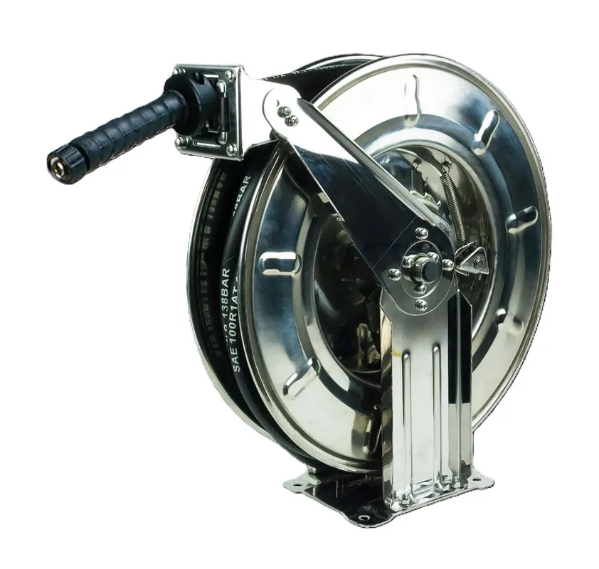 Letzte Chance Pneutec Schlauchaufroller automatisch, Edelstahl, DN 08, 20 m für Hochdruck