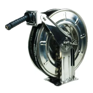 Sichere Zahlung Pneutec Schlauchaufroller automatisch, Edelstahl, DN 08, 12 m für Hochdruck