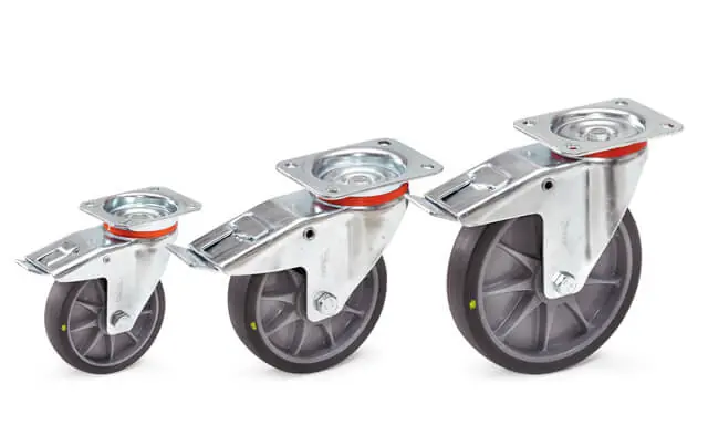 Fetra Lenkrolle Feststeller/TPE-Bereifung elektrisch leitfähig Radgröße: 200 x 40 mm Begrenztes Angebot