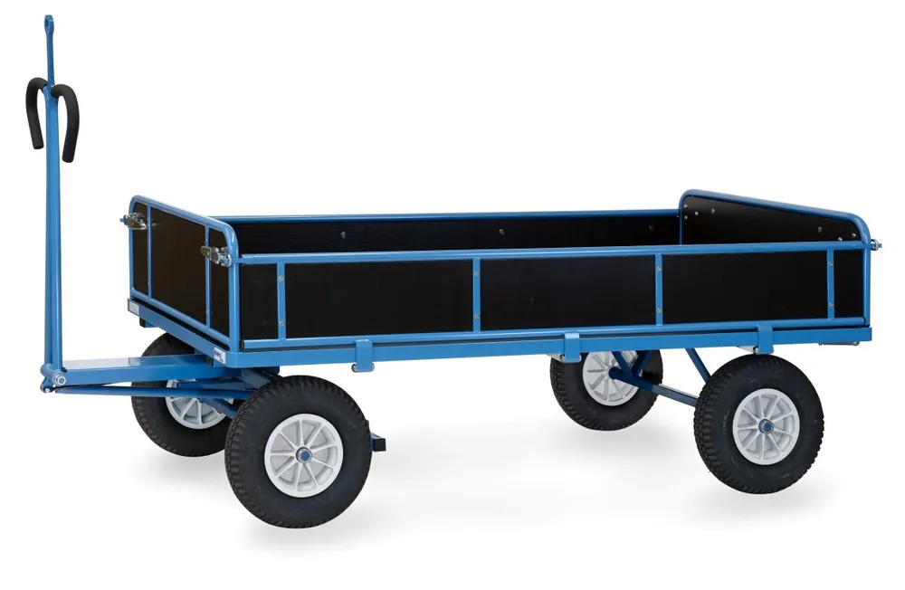 Neue Kollektion Fetra Handpritschenwagen PZ, Bordwände, mit Zugöse Größe: 2000 x 1000 mm, 1250 kg