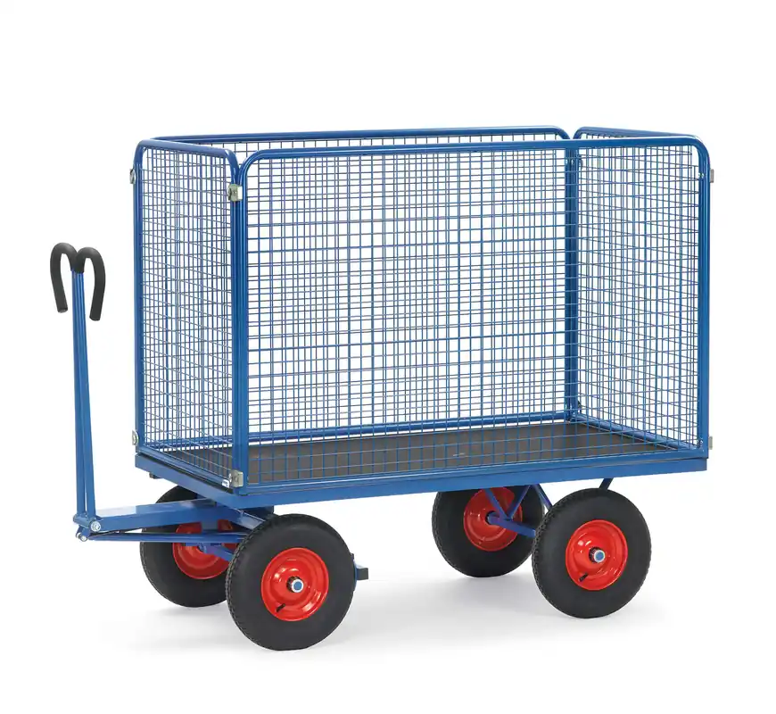 Fetra Handpritschenwagen LZ Zugöse Drahtgitterwände 1 m Größe: 2000 x 1000 mm, 1250 kg Preis Gesenkt