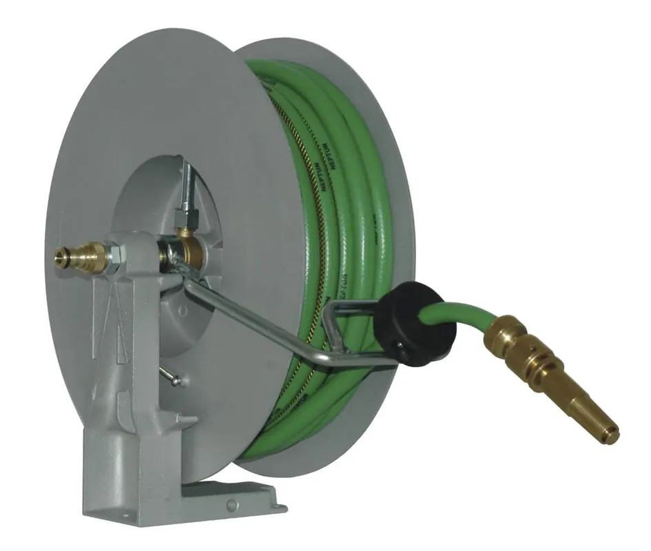 Pneutec Schlauchaufroller automatisch DN 12, 20 m für Wasser Nur Für Kurze Zeit