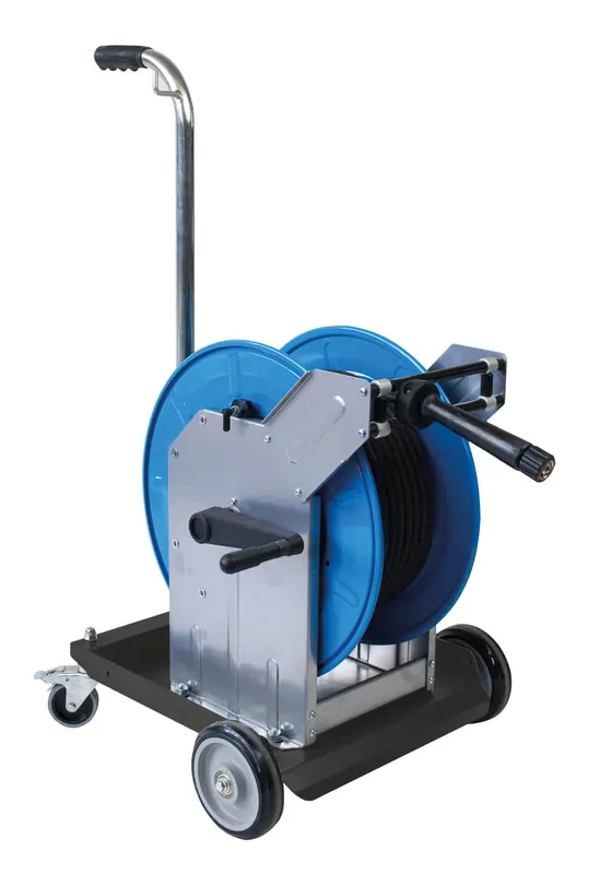Pneutec Schlauchaufroller manuell,fahrbar,o.Schlauch, für Schlauch 50 m, DN 12 Super-Preis