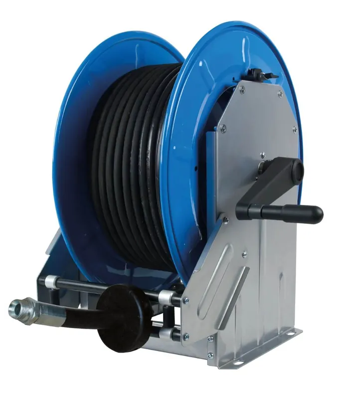 Preis Gesenkt Pneutec Schlauchaufroller manuell,Edelstahl,o.Schlauch,für Schlauch 80 m, DN 12