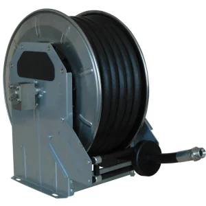 Sonderangebot Pneutec Schlauchaufroller autom.Edelstahl,Hochdruck,ohne Schlauch,f. Schlauch 40 m,DN 12