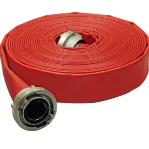 Expressversand OSW Bauschlauch Syntex rot mit Kupplungen B/75 Länge: 25 m