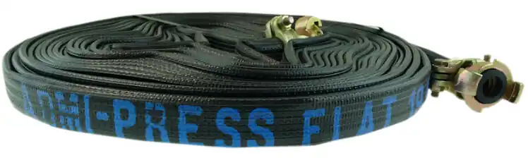 KLOTZtechnics Pressluftschlauch Admi®Press Flat M, o. Kupplung Ausführung: 1 Zoll - 25 mm, Länge 20 m Preisknaller