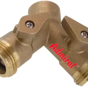 Rabatt KLOTZtechnics Messing-Dreiwege-Verteiler Admi®Fit mit Absperrung