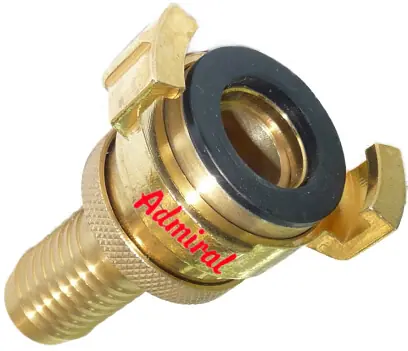 KLOTZtechnics Messing-Hochdruckkupplung Admi®Quick mit Tülle Durchmesser: 1 1/4 Zoll - 32 mm Online Kaufen