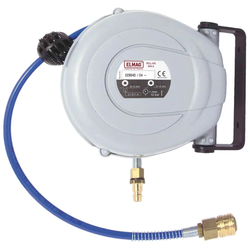 Zertifiziert ELMAG Schlauchaufroller automatisch ROLL AIR MINI 6, 6x8 mm