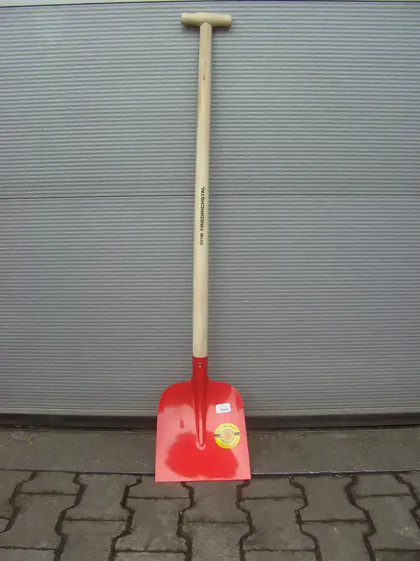 SHW Holsteiner Schaufel rot, gehärtet Ausführung: Gr. 2, 270 x 250 mm, Eschenstiel mit T-Griff Sichere Zahlung