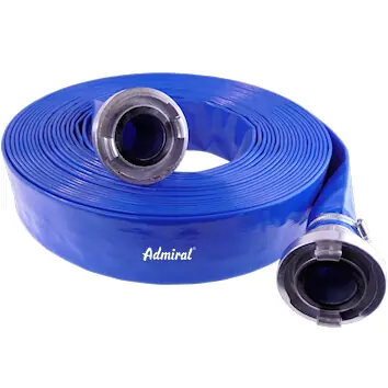 Preisreduziert KLOTZtechnics PVC-Flachschlauch Admi®Flat, Storz eingebunden Ausführung: 5 7/8 Zoll - 150 mm, Länge 100 m