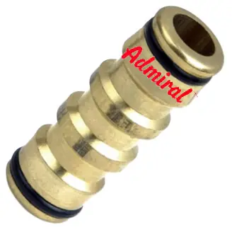 KLOTZtechnics Messing-Verbindungskupplung Admi®Stick 1/2 Zoll + 3/4 Zoll Solange Der Vorrat Reicht