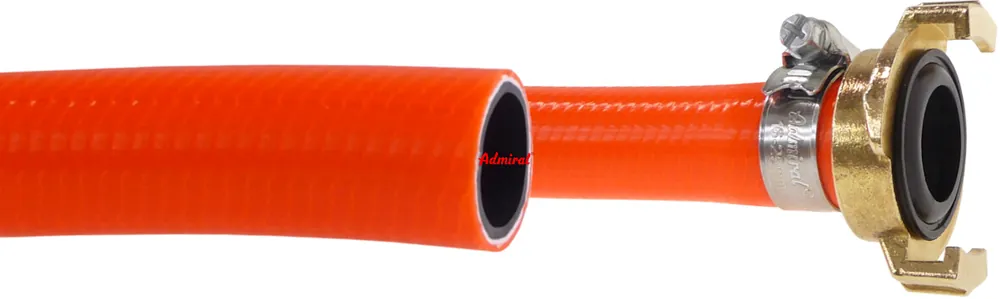 KLOTZtechnics 4-Lagen-Wasserschlauch Admi®Flash, o. Kupplung Ausführung: 1 Zoll - 25 mm, Länge 50 m Markenprodukt