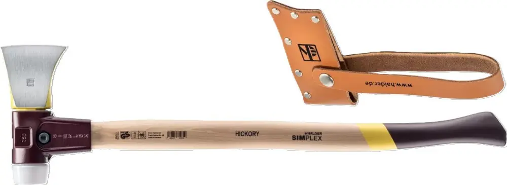 Saisonangebot HALDER Simplex-Spaltaxt mit schlanker Form, Ø 50 mm, Hickorystiel