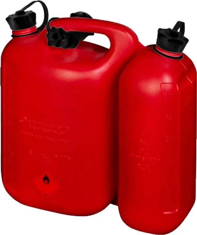 Hünersdorff Doppelkanister ECO, 5,5+3 l, HD-PE rot, mit UN-Zulassung Markenware