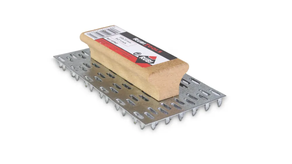 Markenprodukt Rubi Fassadenmörtelschaber mit Holzgriff 150 x 72 mm