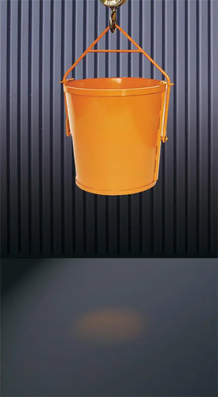 Aktuell Eichinger Aufzugkübel 1224.16, 2000 Liter, abklappbarer Bügel/Sicherheitsriegel, 1600 x 1450 mm Fassungsvermögen: 2000 Liter